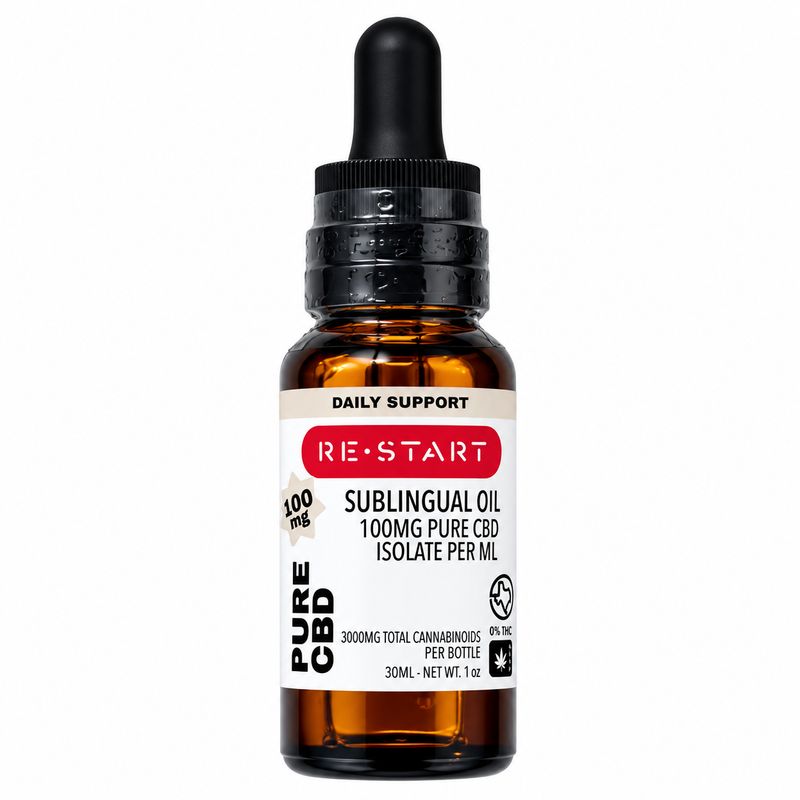CBD Oil NO THC 60mL High Strength 100MG/mL (6000MG)