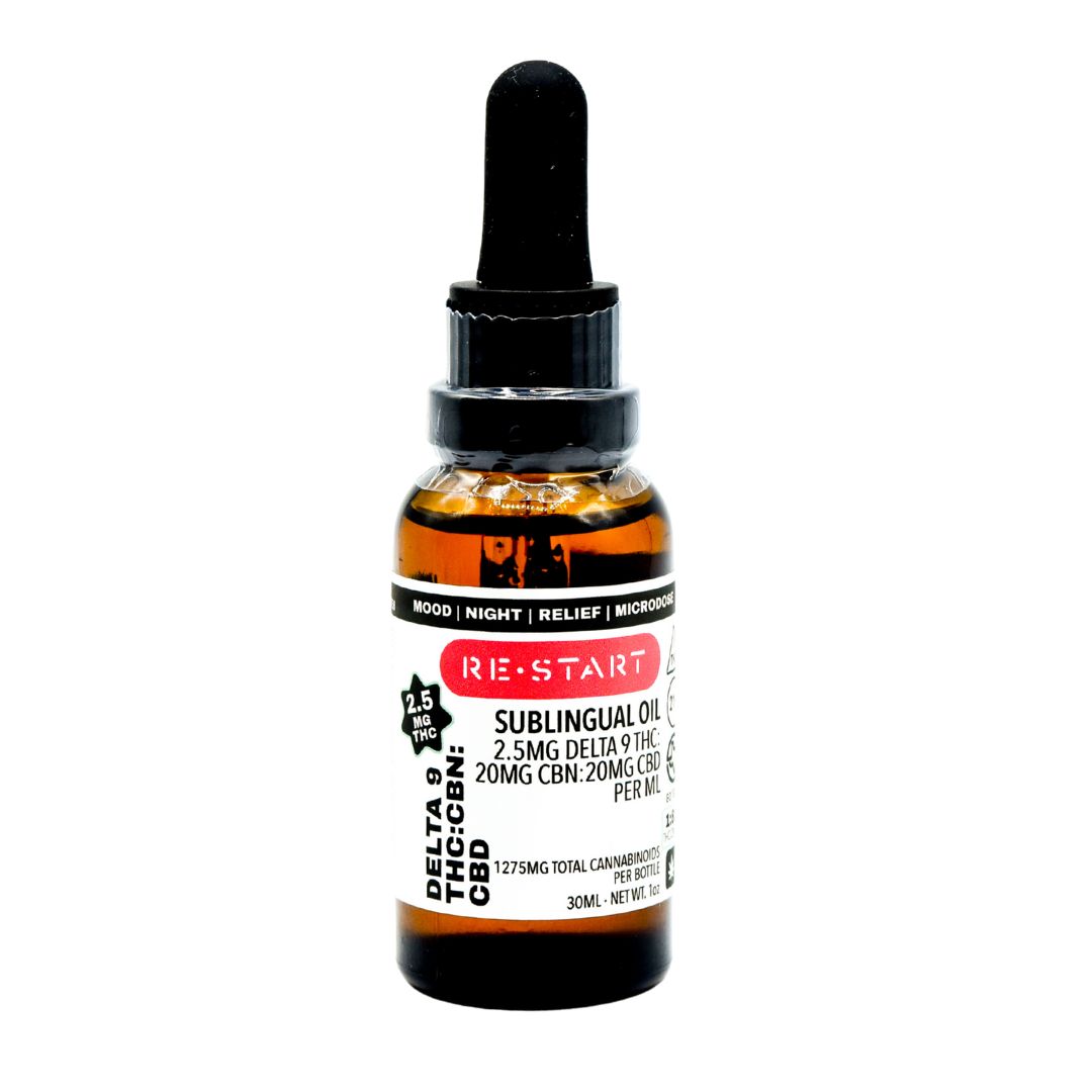 Delta 9 THC CBN CBD Oil Microdose 30mL (Save 25%), Size: Reg. Price $85