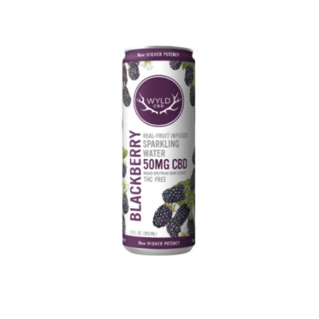 Wyld 50MG CBD Sparkling Water, Flavor: Blackberry