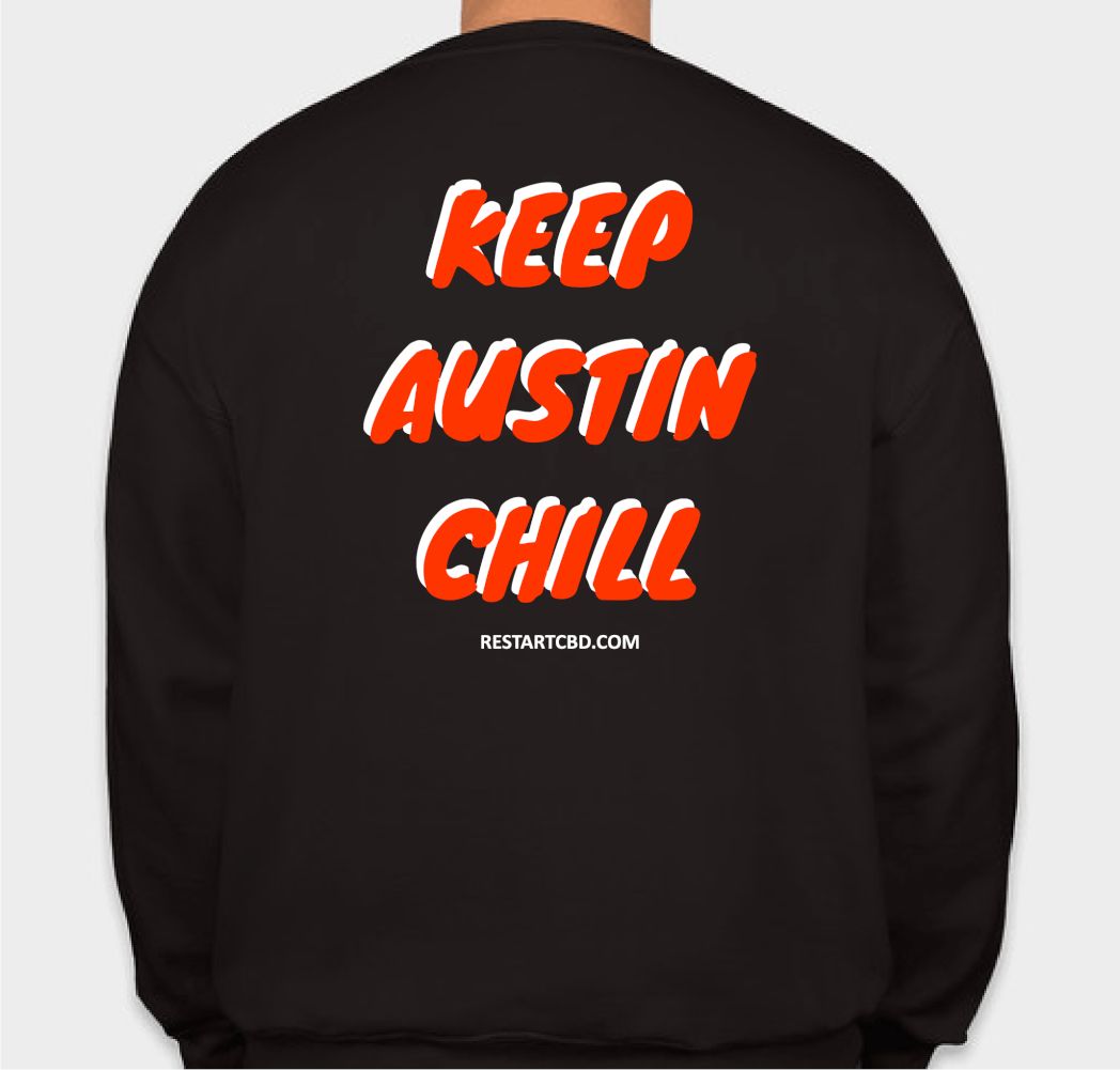 RESTART CBD Unisex Crewneck Sweatshirt, Size: L
