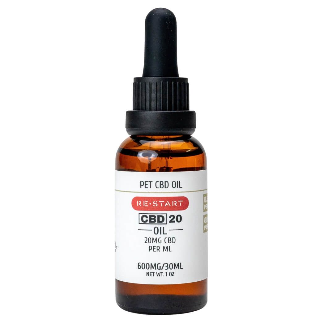 Pet CBD Oil THC Free (20MG/mL), Size: 30mL (600MG)