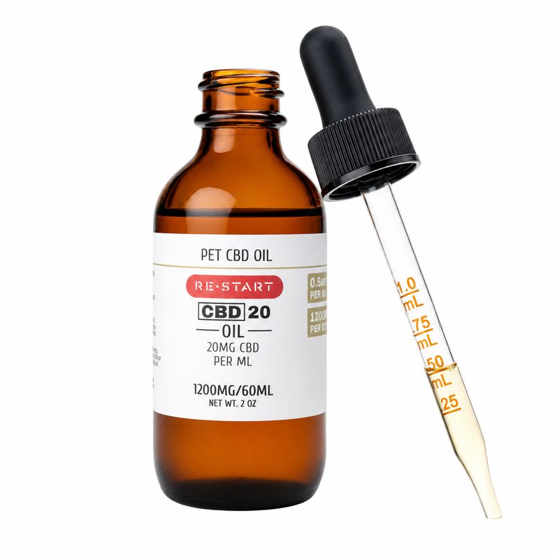 Pet CBD Oil NO THC 20mg/mL