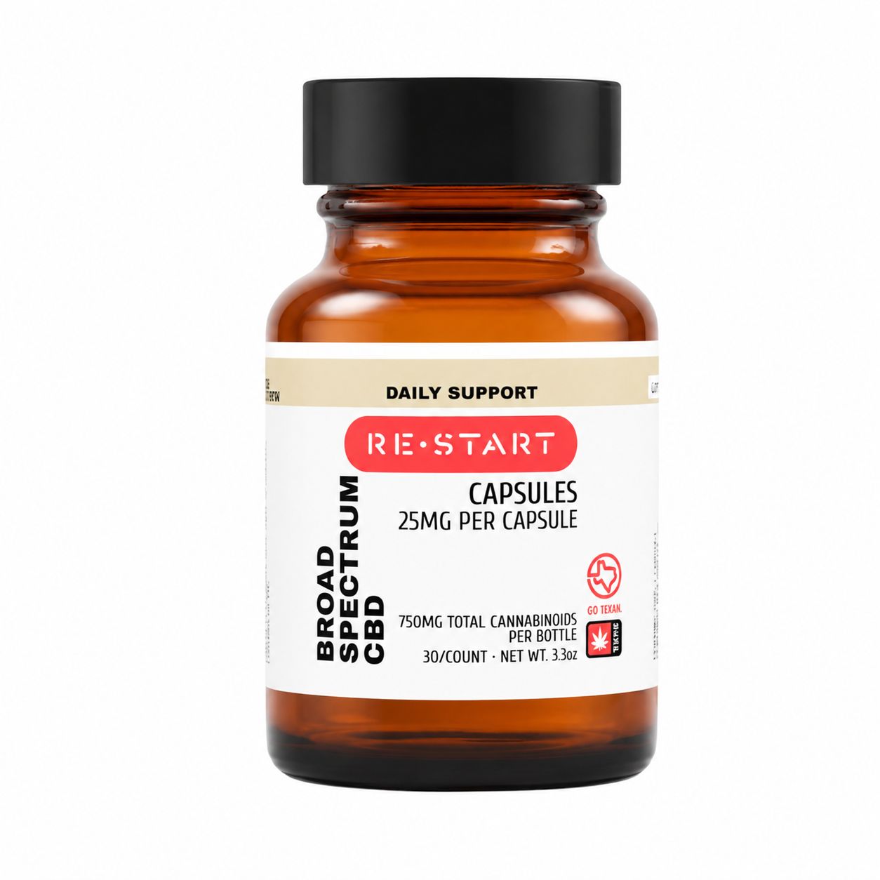 CBD Capsules  Broad Spectrum 25MG 30ct NO THC