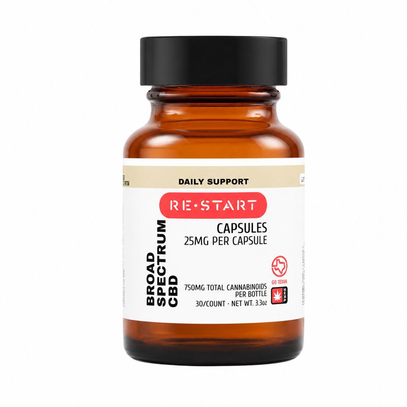 CBD Capsules  Broad Spectrum 25MG 30ct NO THC
