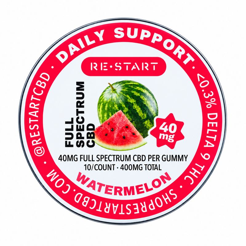40MG CBD Full Spectrum Gummies  - Watermelon