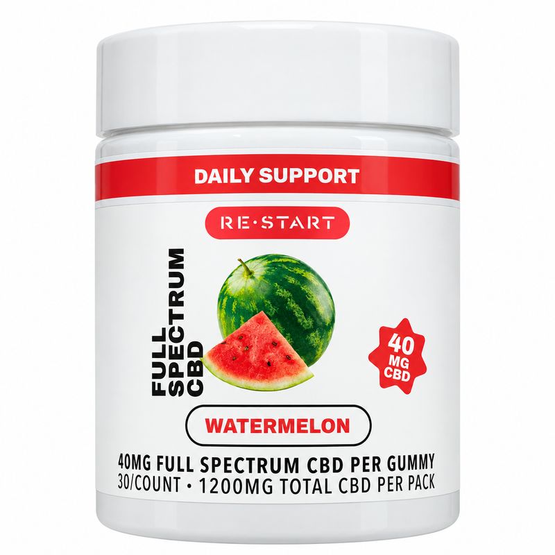 40MG CBD Full Spectrum Gummies  - Watermelon