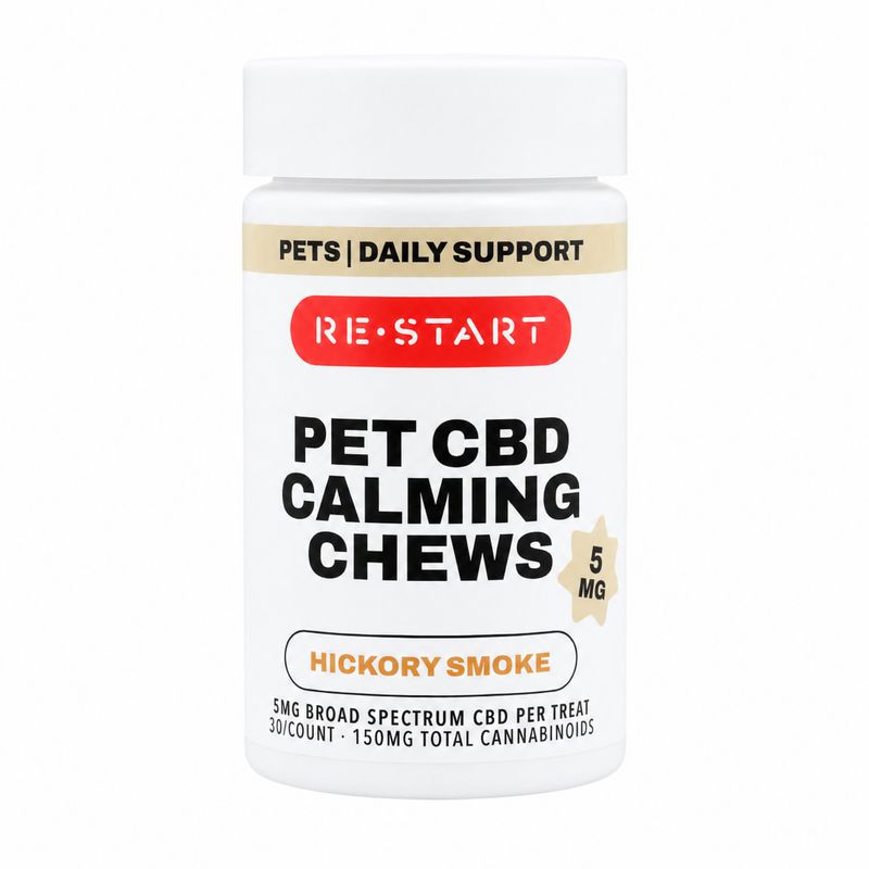Pet CBD 5MG Calming Soft Chews - Hickory Smoke 30/ct