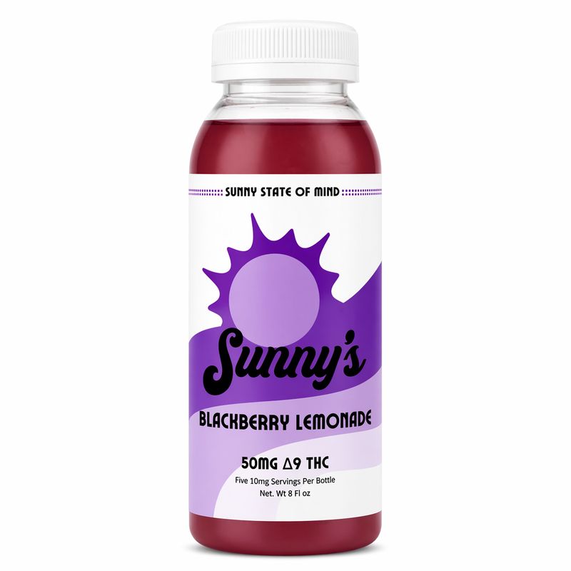 Sunny’s Delta 9 THC 50MG Beverage Blackberry Lemonade 8oz