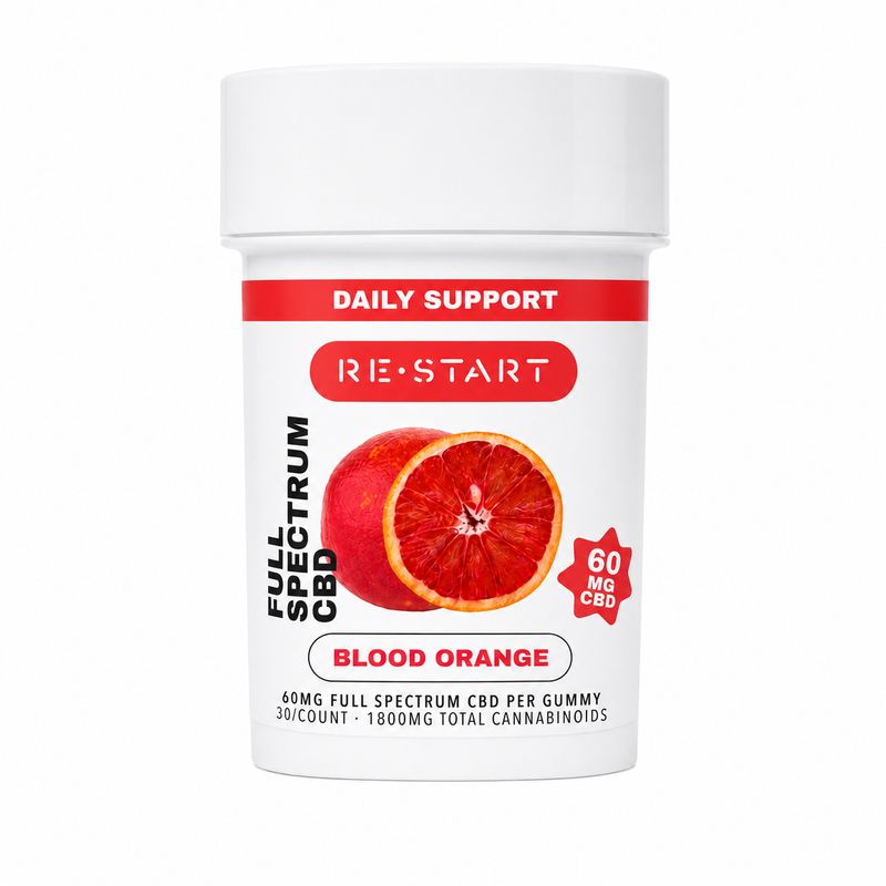 CBD Full Spectrum 60MG Gummies Blood Orange