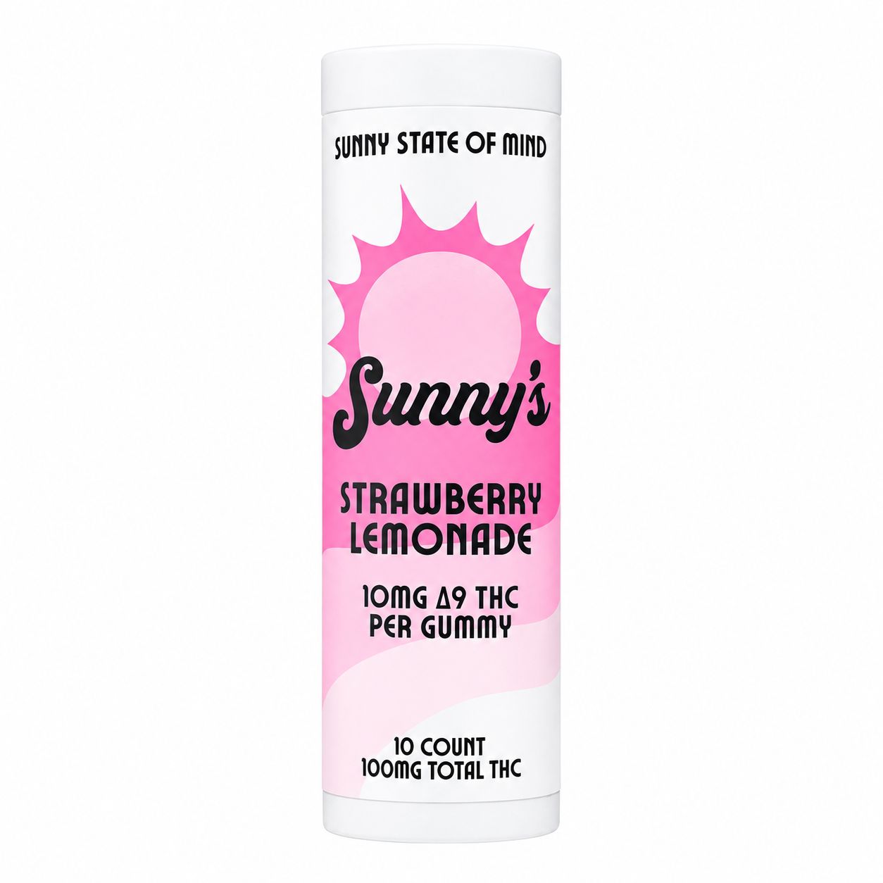 10MG THC Sunny’s Gummies - Strawberry Lemonade, Count: 10-ct