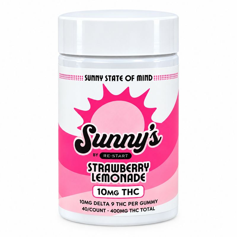 10MG THC Sunny’s Gummies - Strawberry Lemonade