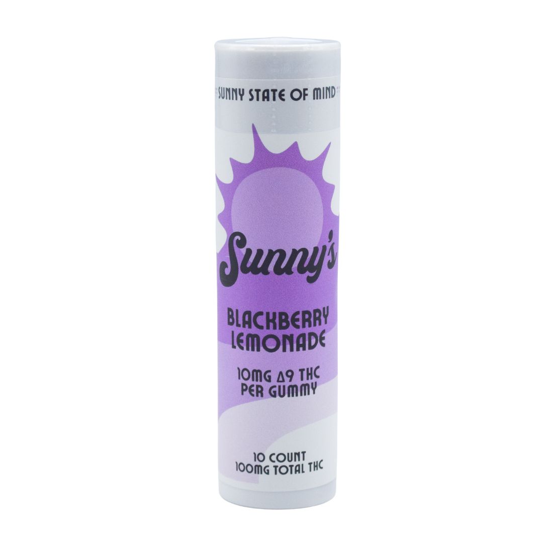 Sunny's Delta 9 THC 10MG Gummies Blackberry Lemonade, Count: 10-count (Reg. Price $20)
