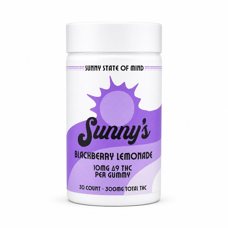 Sunny's 10MG THC Gummies - Blackberry Lemonade