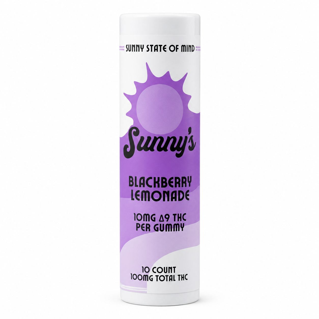 Sunny's Delta 9 THC 10MG Gummies Blackberry Lemonade, Count: 10-count