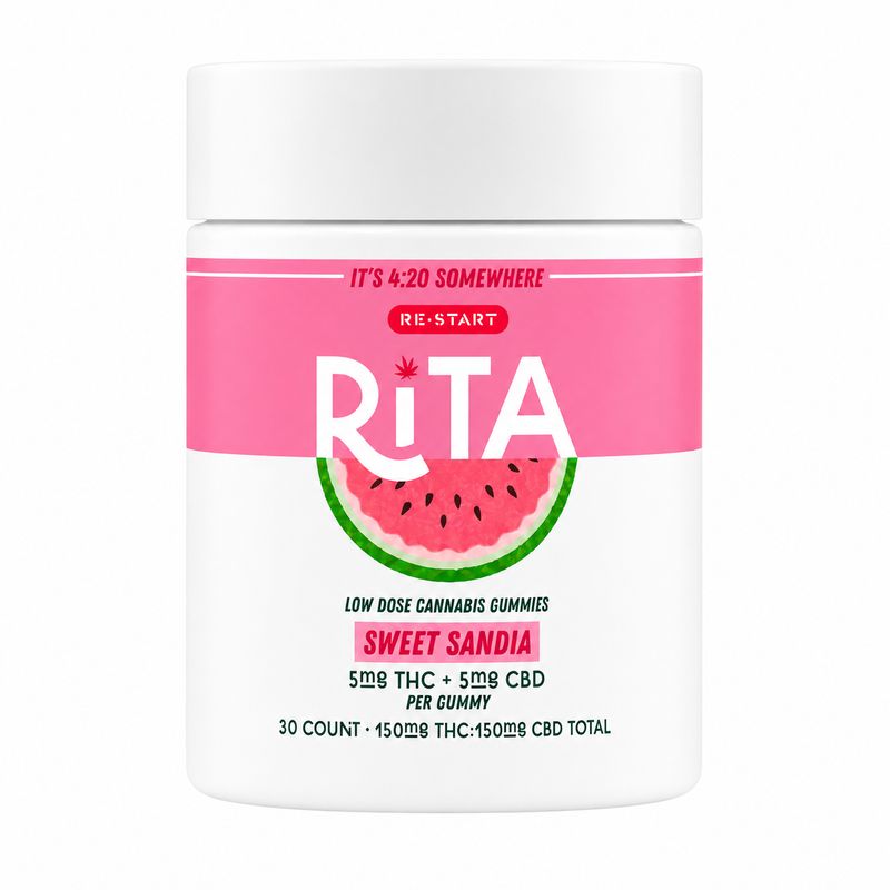 RESTART Rita Delta 9 THC CBD 10MG Gummies Sweet Sandia