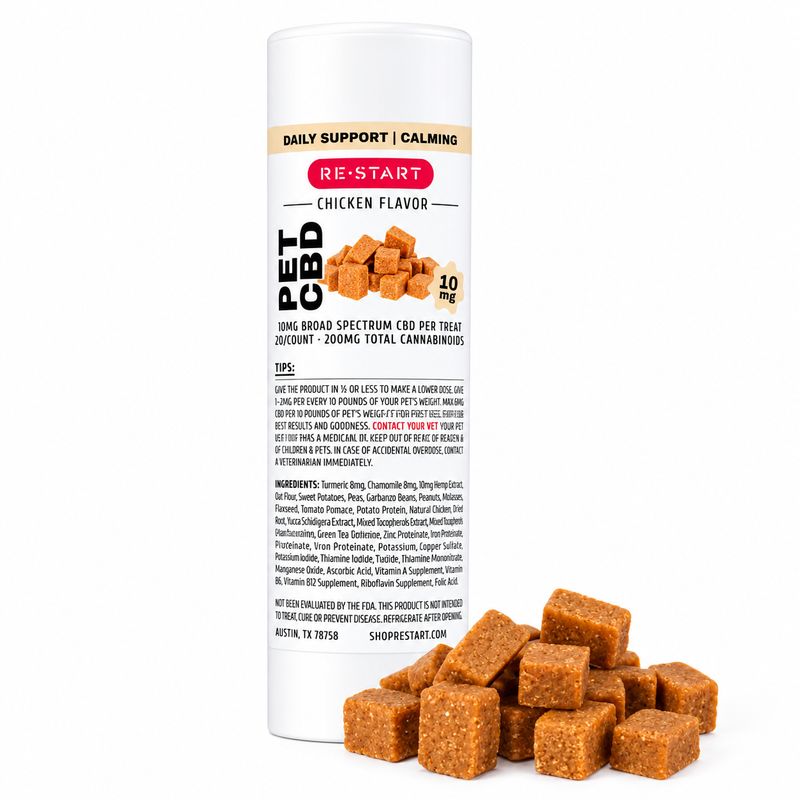SAVE 25% - Pet CBD Calming Chews 10MG Chicken Flavor
