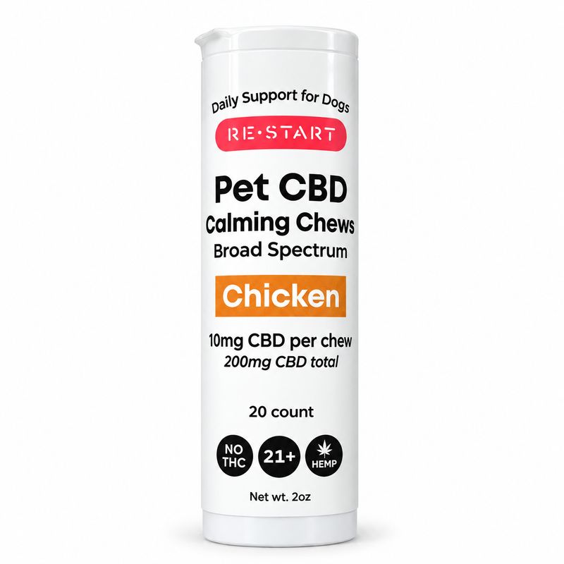 Pet CBD Calming Chews 10MG Chicken Flavor