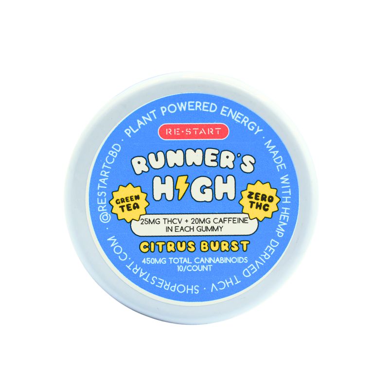 Runner's High THCV + Green Tea Energy Gummies (No THC)