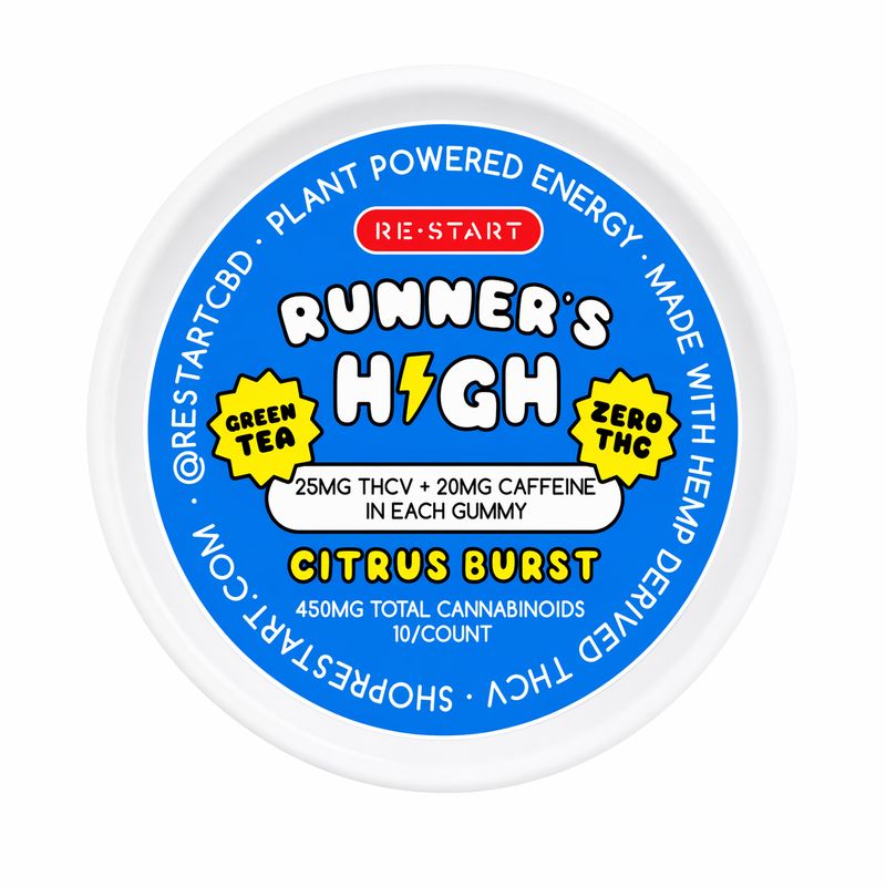 Runner's High Energy Gummies THCV + Green Tea (Citrus)