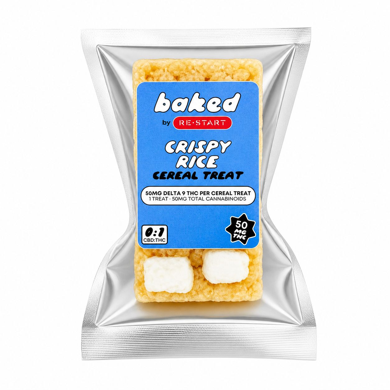 Delta 9 THC 50mg  Rice Cereal Treat 1-ct
