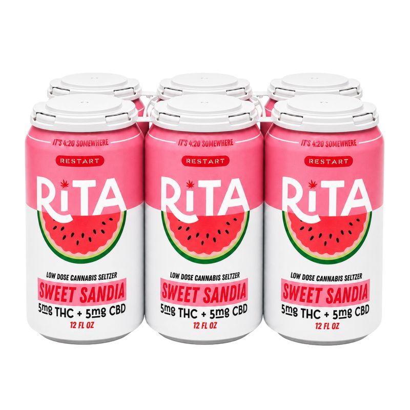RESTART Rita 5MG THC +5MG CBD Seltzer - Watermelon