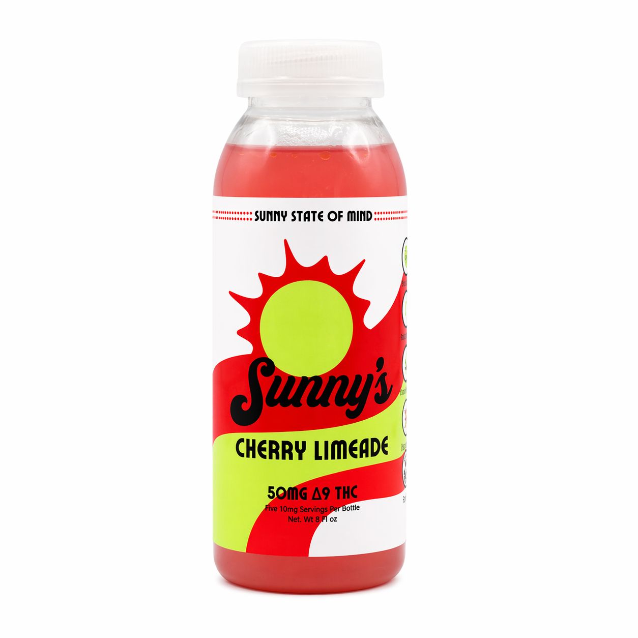 Sunny’s Delta 9 THC 50MG Beverage Cherry Limeade 8oz