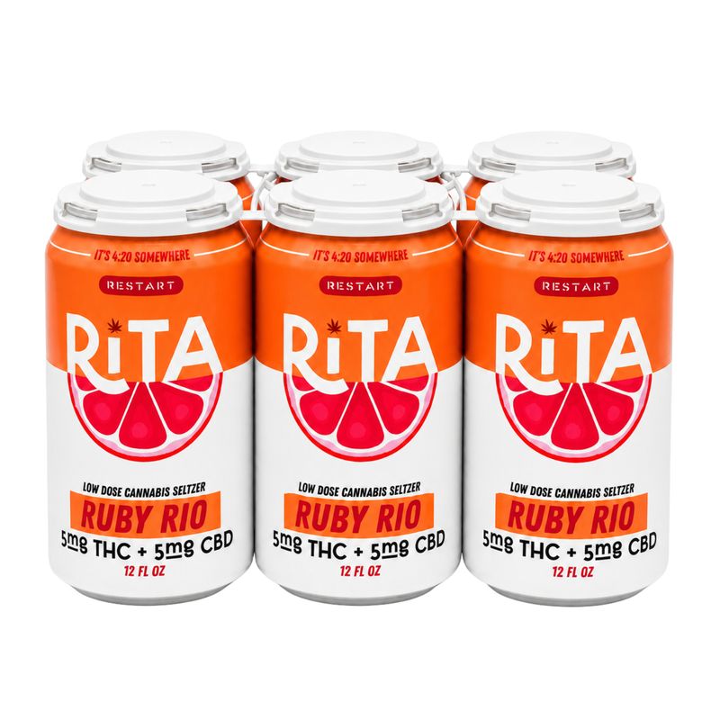 RESTART Rita 5MG THC + 5MG CBD Seltzer - Grapefruit