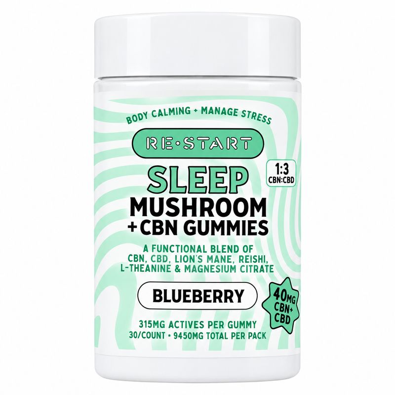 40MG CBN:CBD Sleep Mushroom Gummies