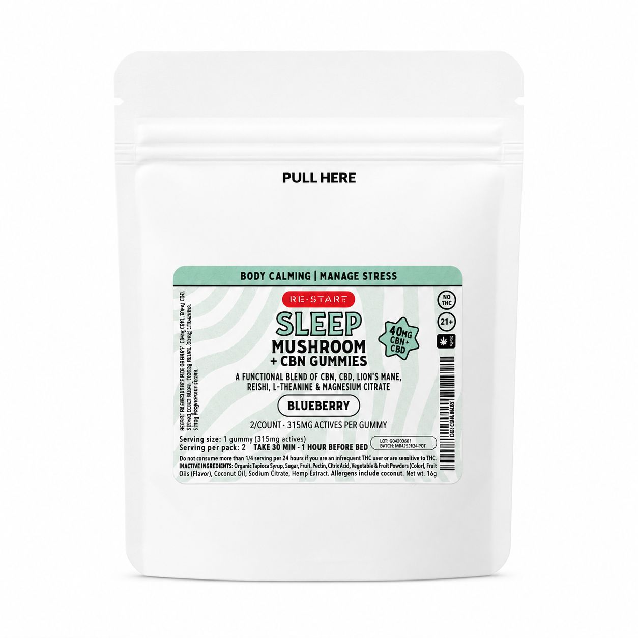 CBN CBD Sleep Mushroom Gummies 2-ct