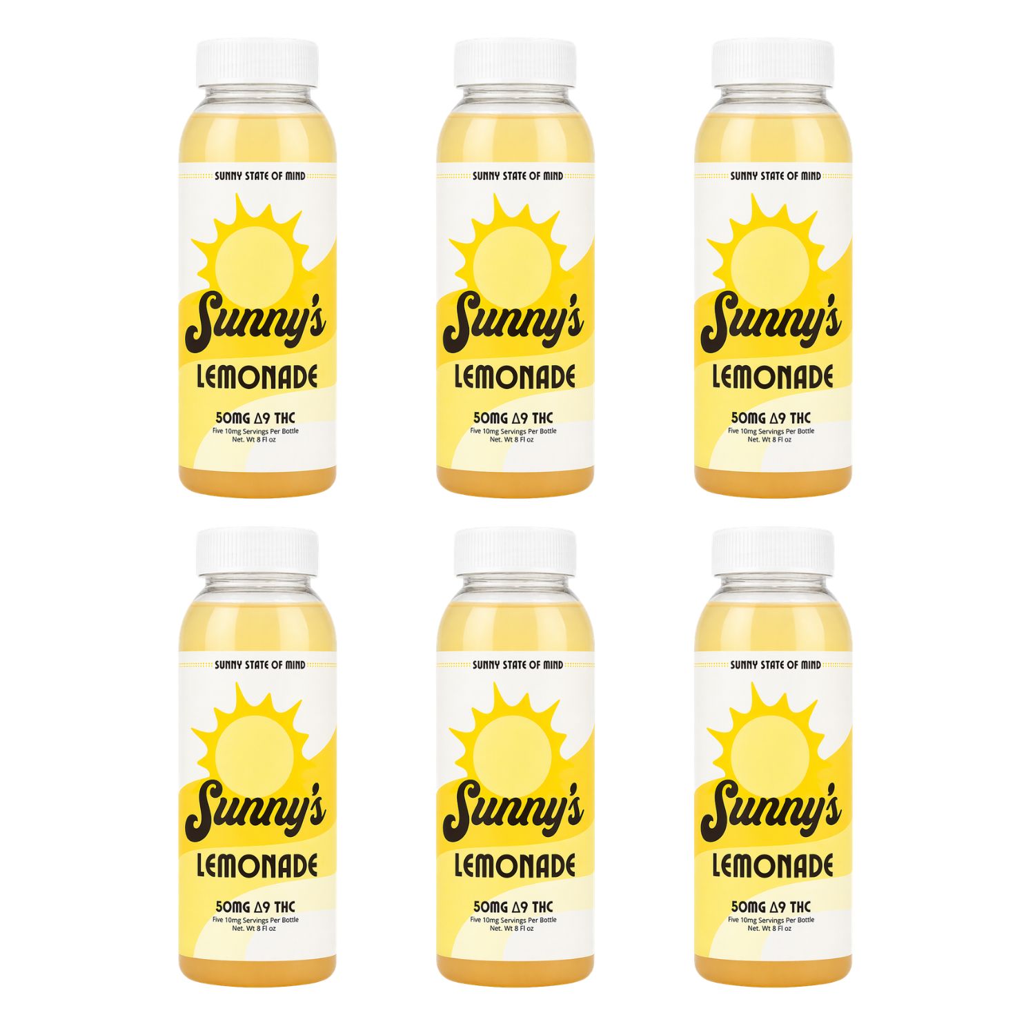 Sunny’s  Delta 9 THC 50MG Beverage Lemonade  6-pk (Online Only)