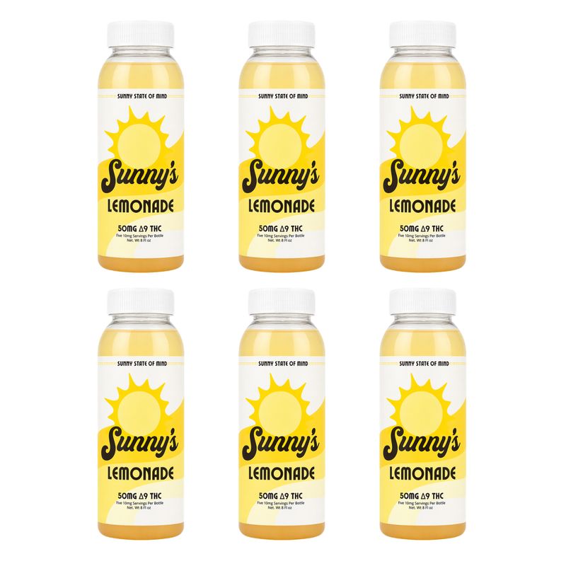 Sunny’s  Delta 9 THC 50MG Beverage Lemonade  6-pk (Online Only)