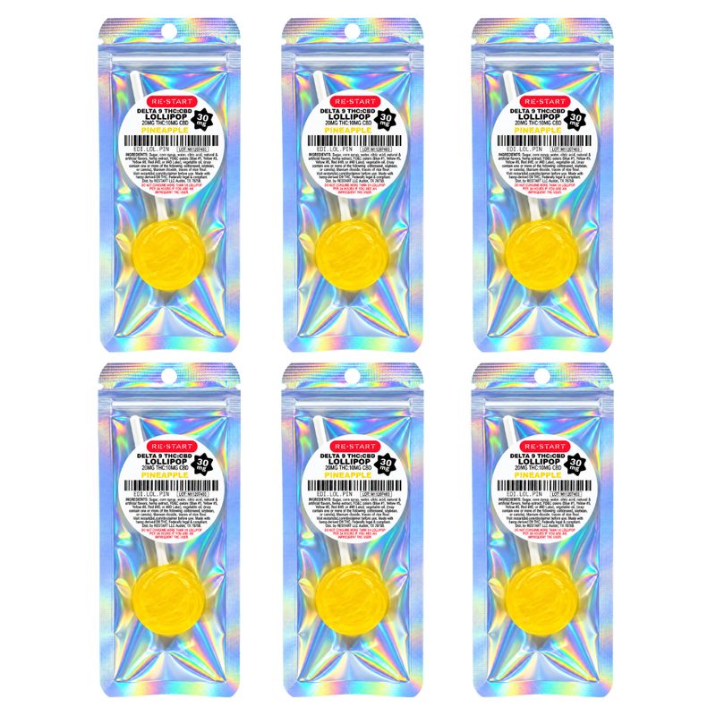 30MG THC:CBD Lollipop - Pineapple