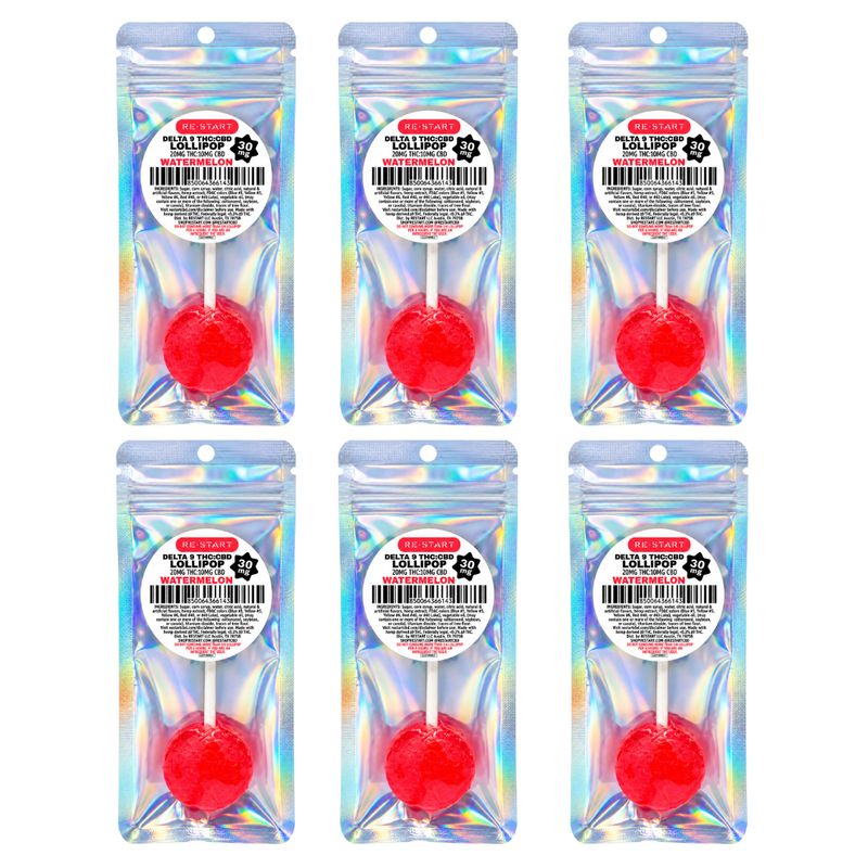 30MG THC:CBD Lollipop - Watermelon