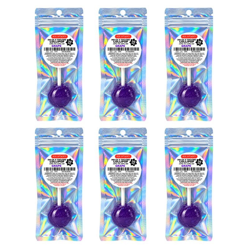 30MG THC:CBD Lollipop - Grape
