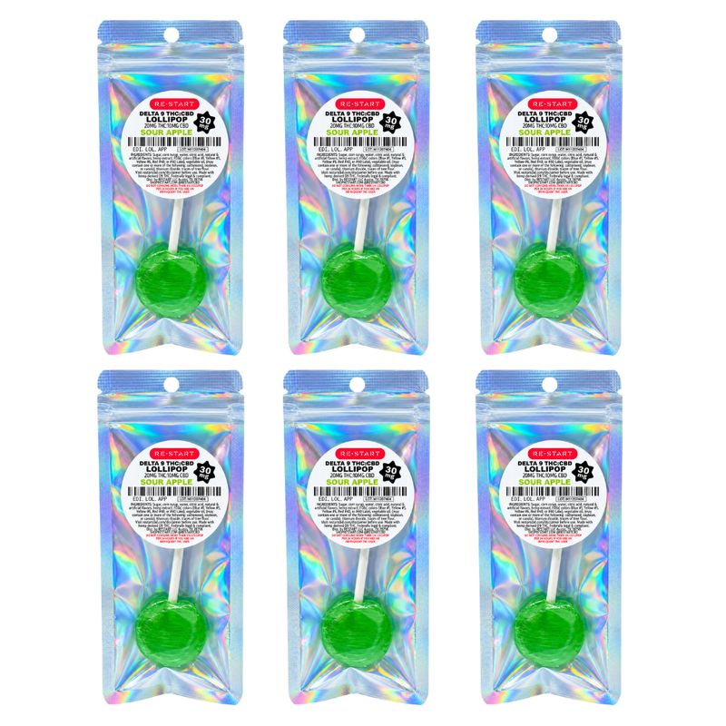 30MG THC:CBD Lollipop - Green Apple
