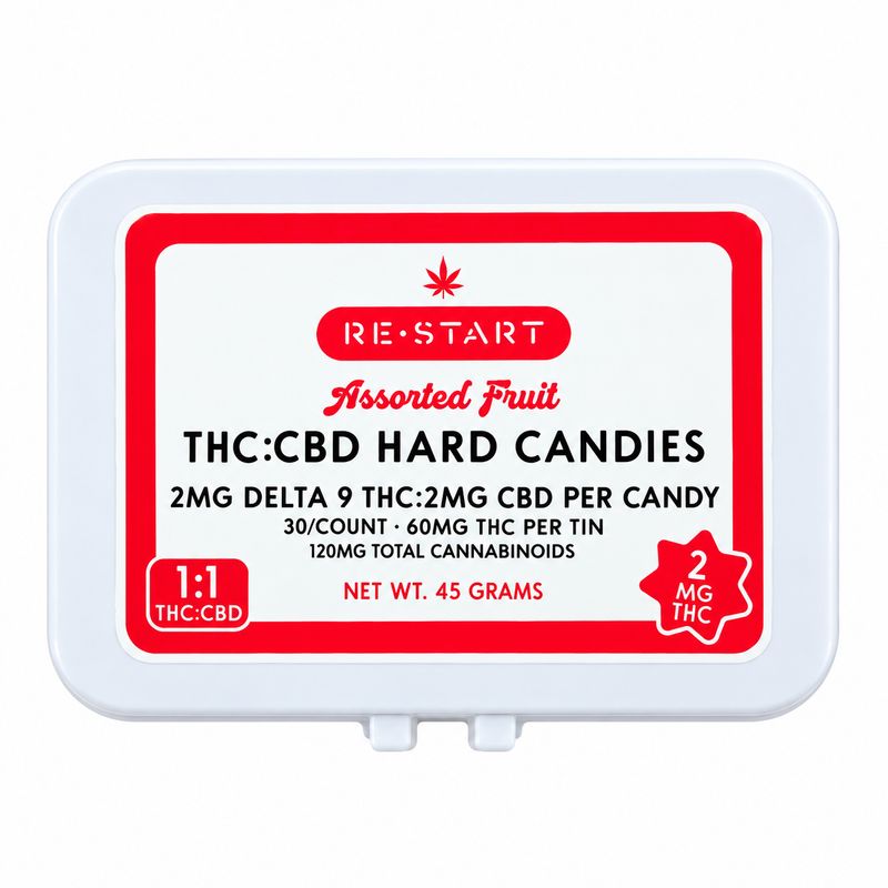 4MG THC:CBD Hard Candies (1:1)
