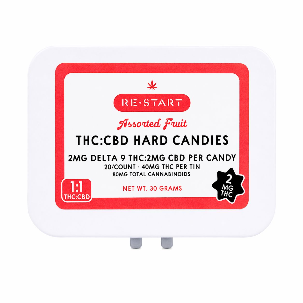Microdose Delta 9 THC CBD 4MG Hard Candies (1:1) 20-ct (Online Only)