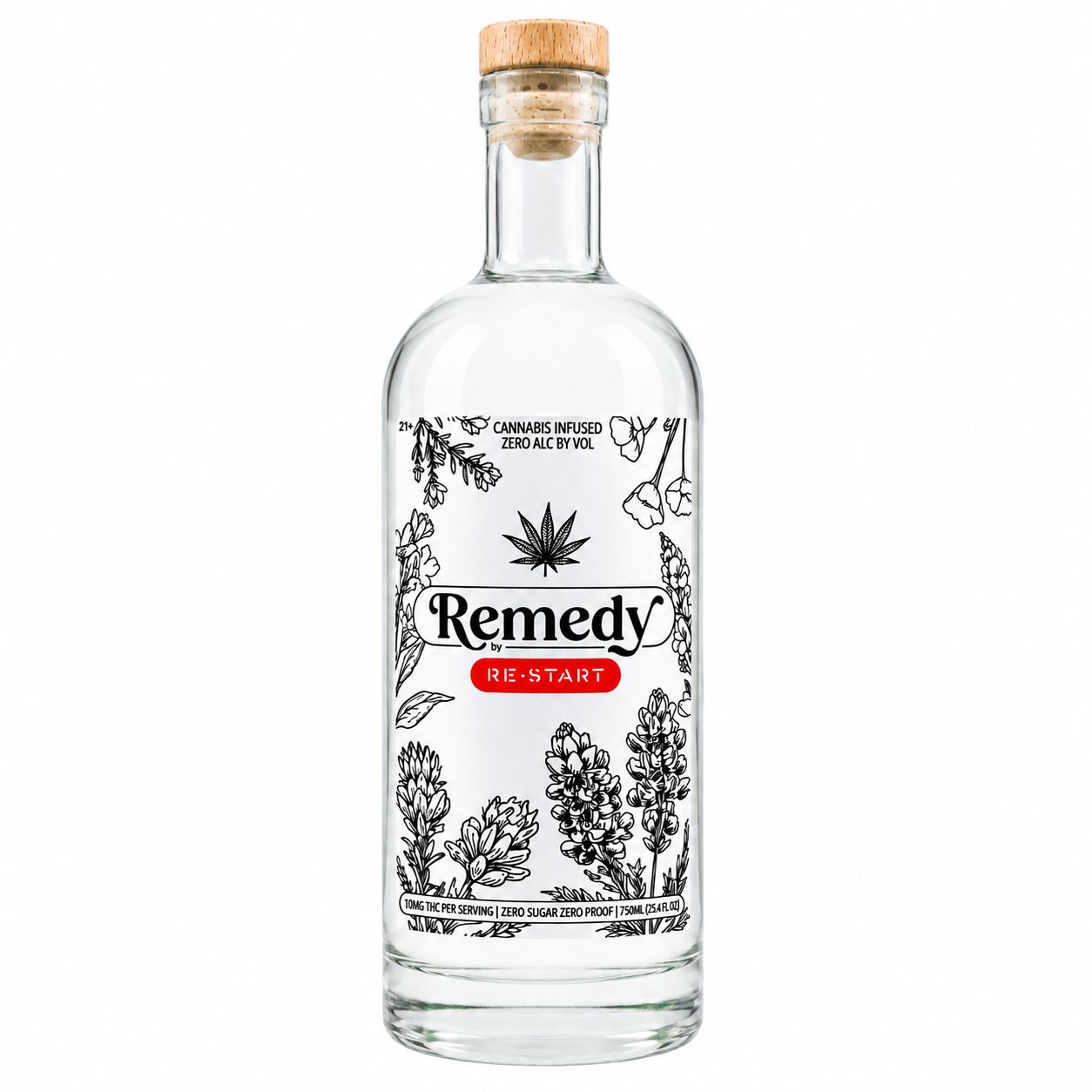 RESTART Remedy 10MG THC Infused Spirit - Unflavored / No Sugar 750mL