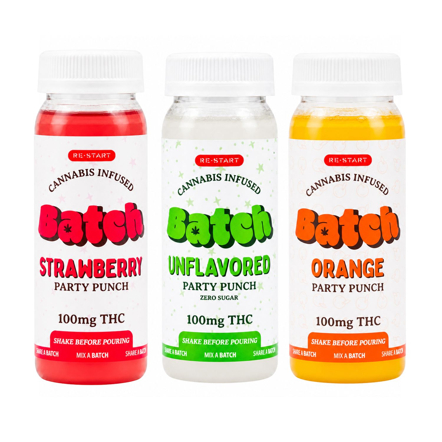 RESTART Batch 100mg D9 THC Drink 3-pack Bundle