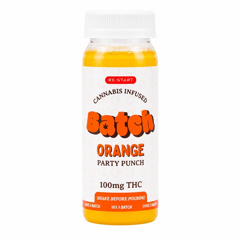 RESTART Batch 100mg Delta 9 THC Drink 4oz Orange