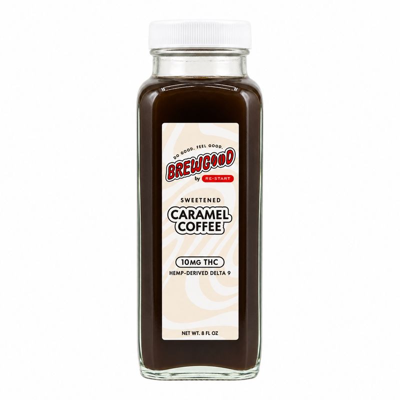 Brewgood Delta 9 THC Infused Caramel Coffee 10mg 8oz