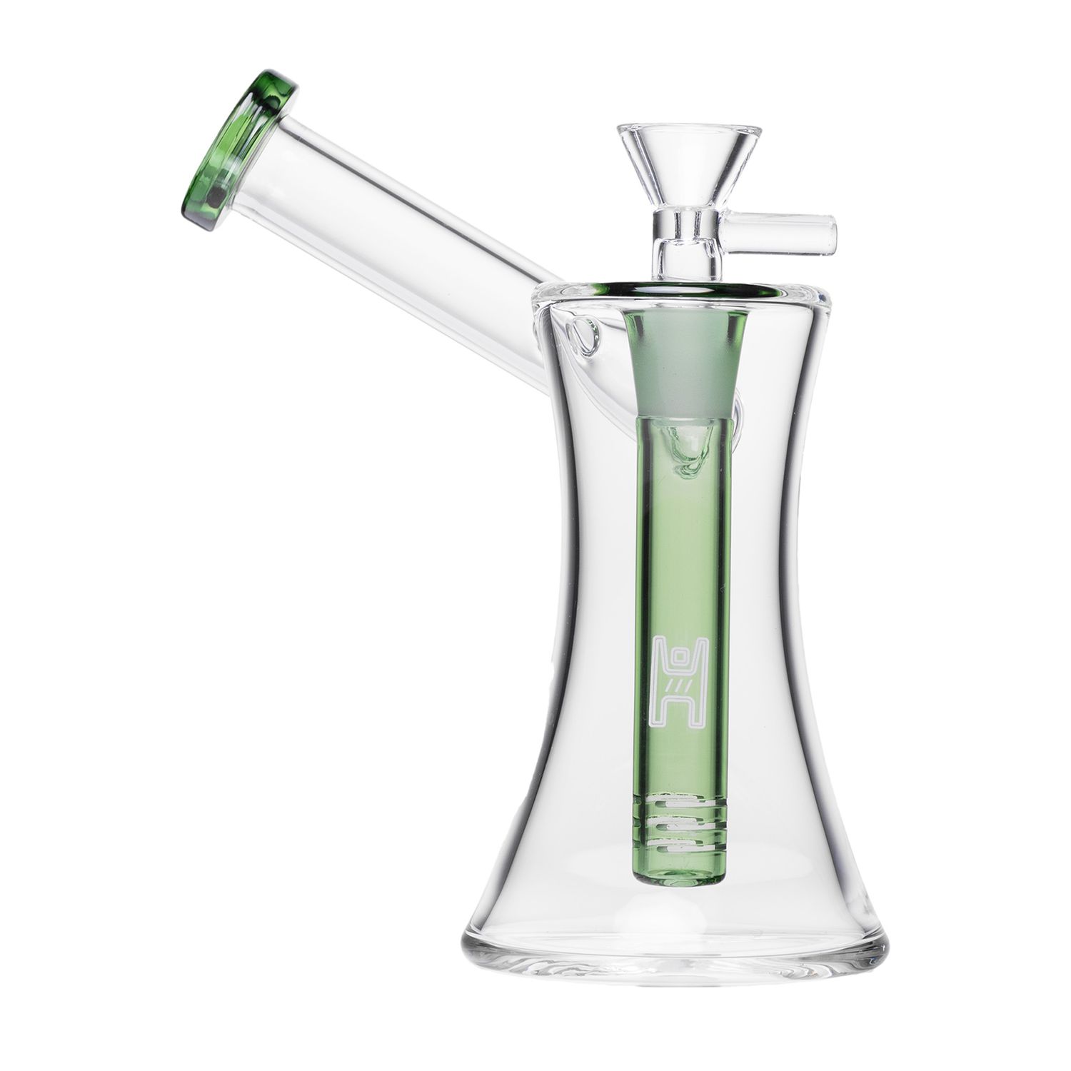 Human Grade 6” Hourglass Sidecar, Color: Green Accents
