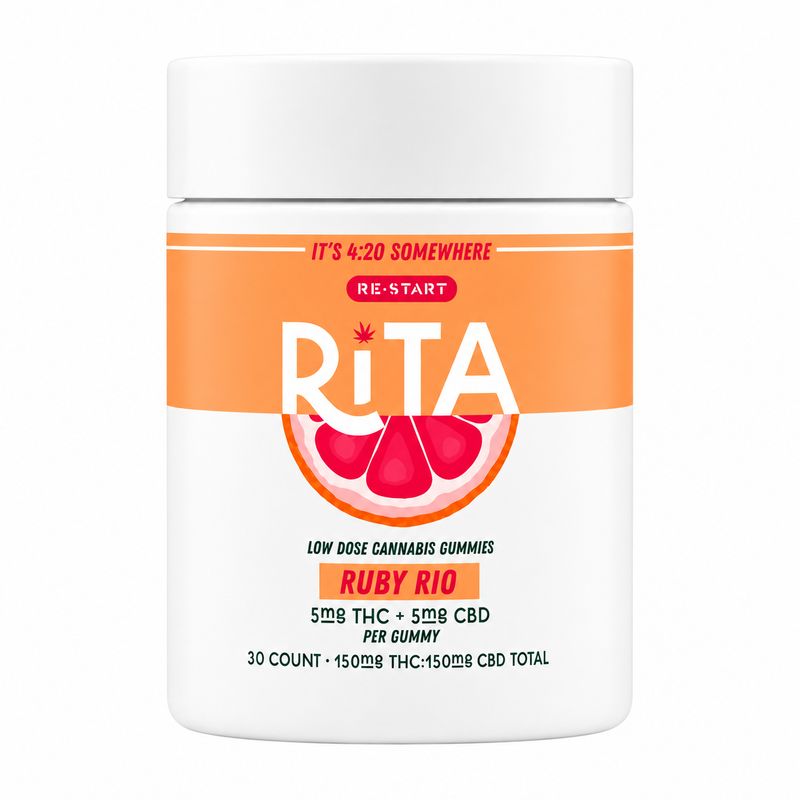 RESTART Rita Delta 9 THC CBD 10MG Gummies Ruby Rio