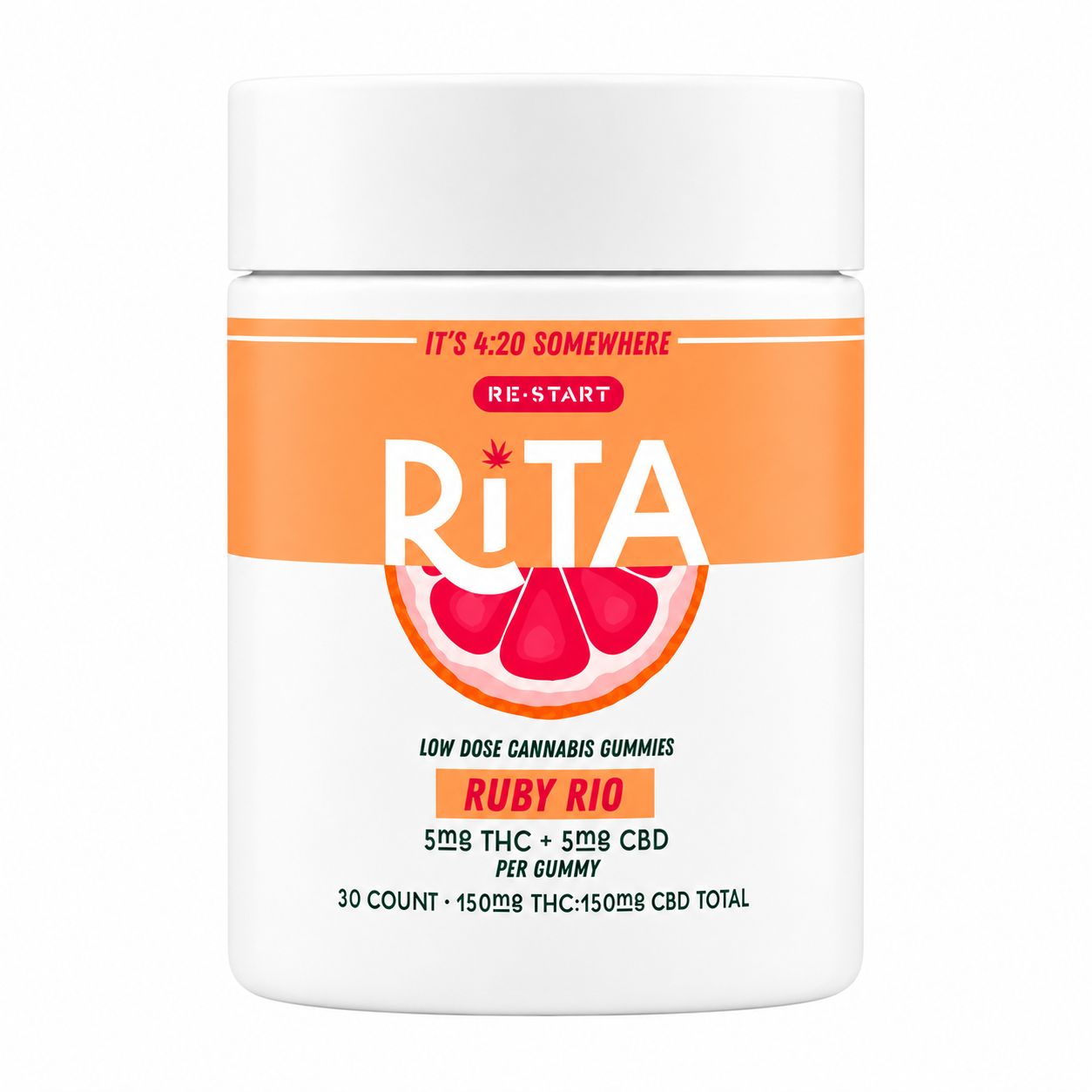 Rita THC:CBD 10MG Gummies - Ruby Rio (1:1), Count: 30-ct (Reg. Price $40)
