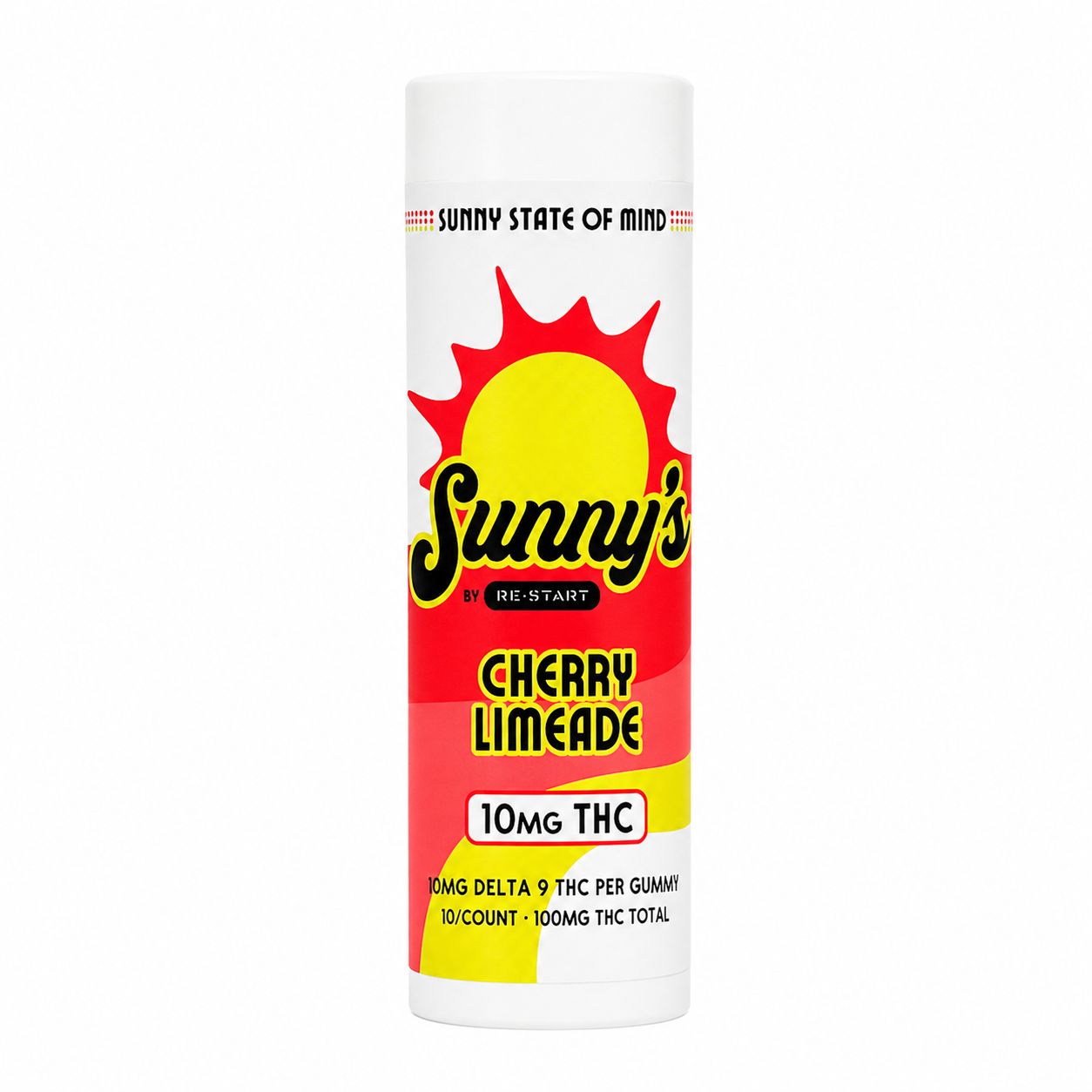 Sunny’s 10MG THC Gummies - Cherry Limeade, Count: 10-count