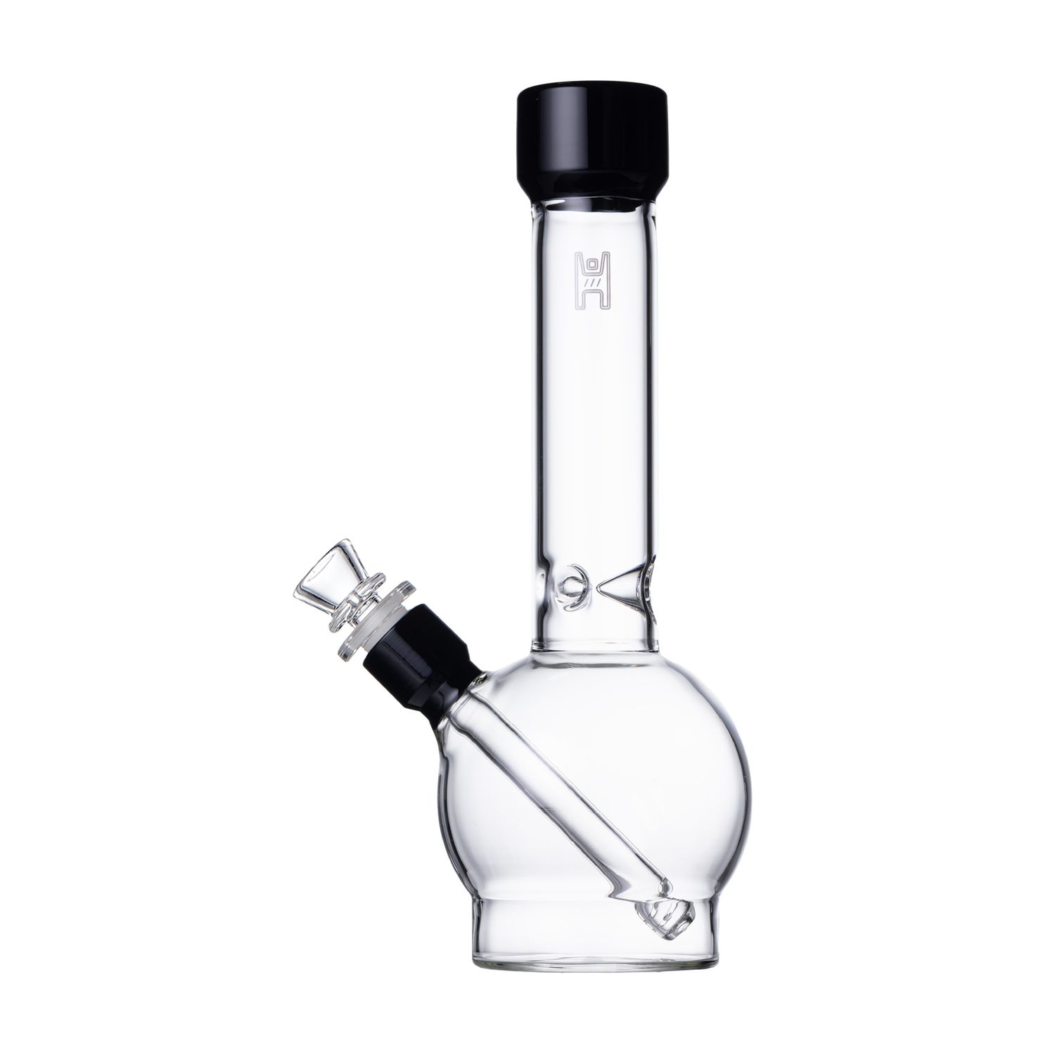Human Grade 12” Ball Bong Clear/Black *ATX Only