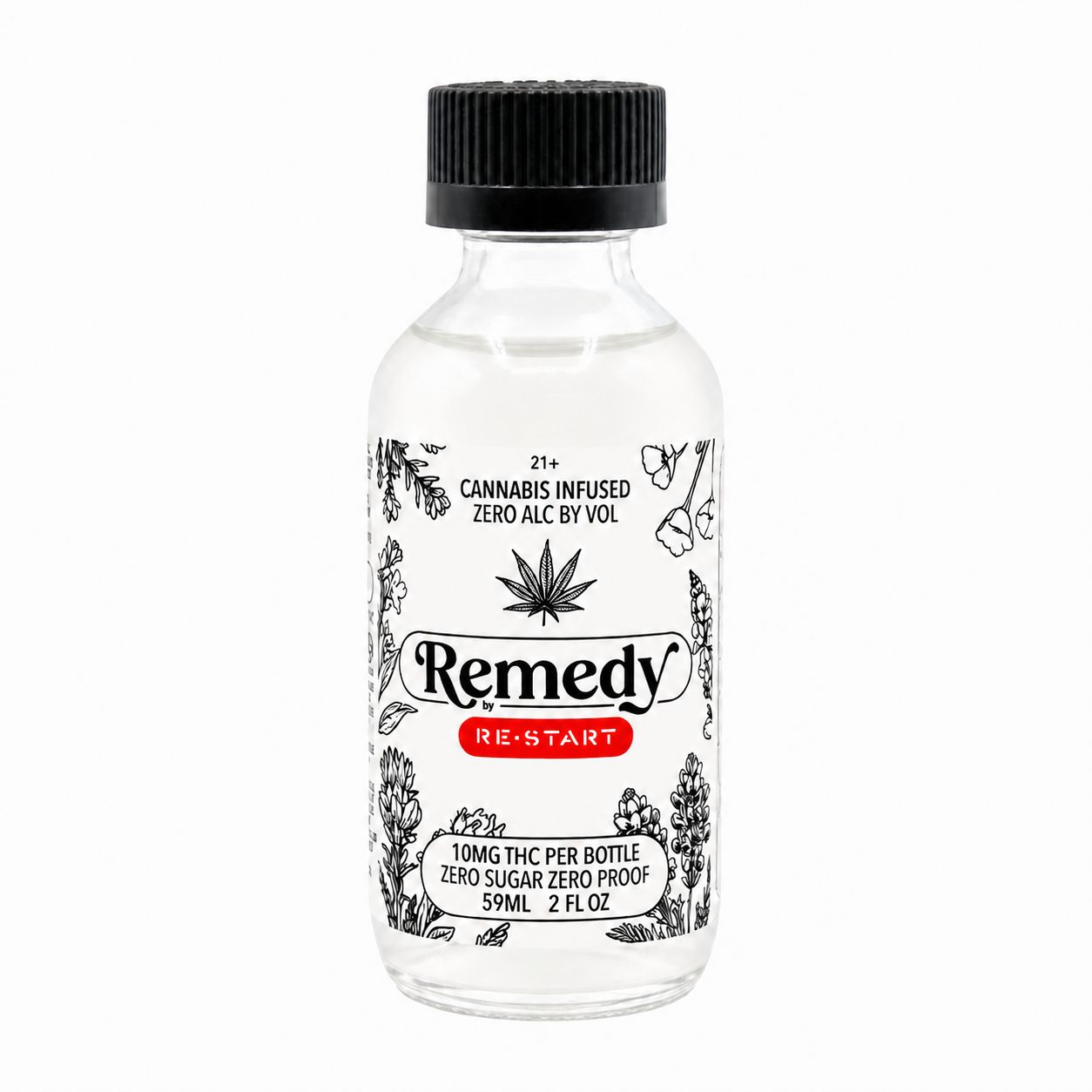 RESTART Remedy THC 10MG Infused Beverage  Unflavored No Sugar 60mL