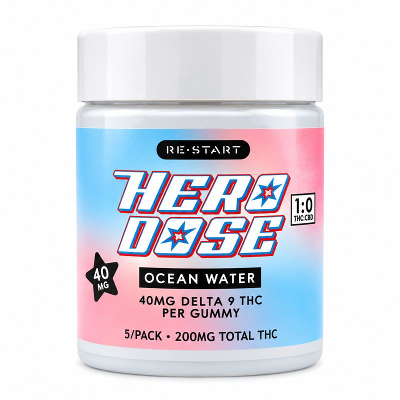 40MG THC Hero Dose Gummies - Coconut Limeade