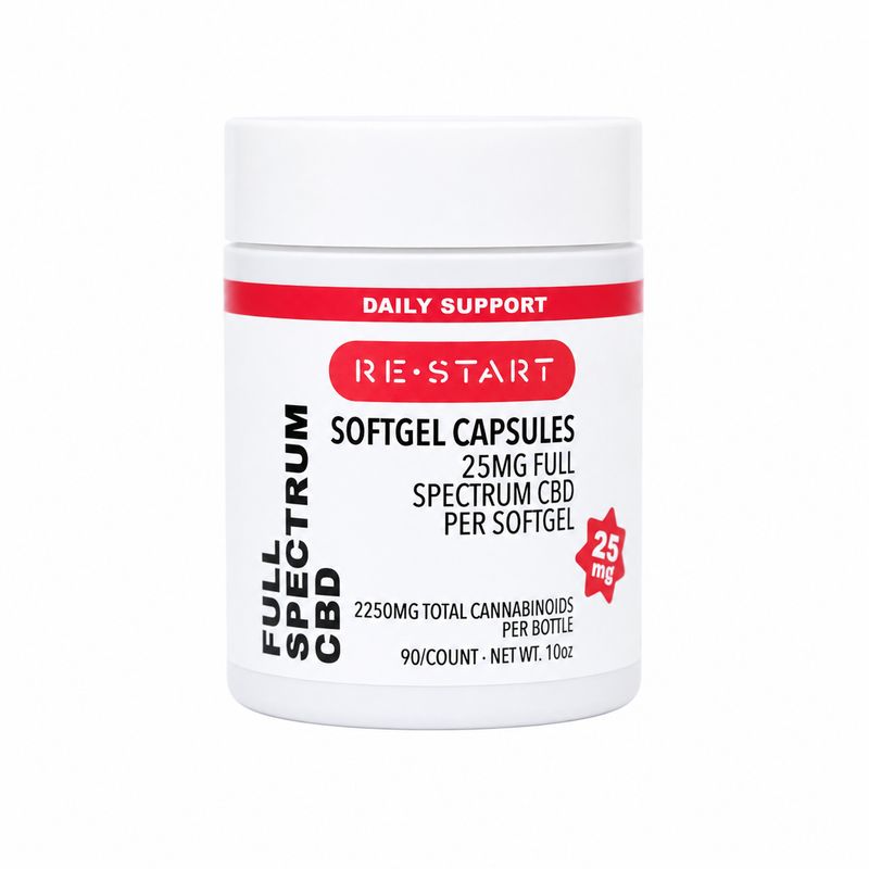 CBD Capsules 25mg Full Spectrum 90-ct