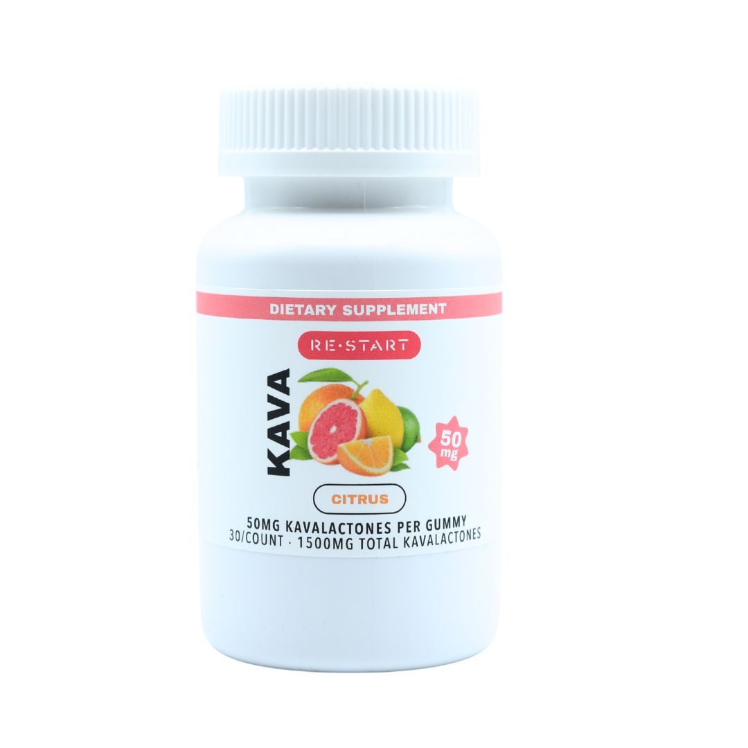 Kava 50MG Gummies - Citrus, Count: 30-count